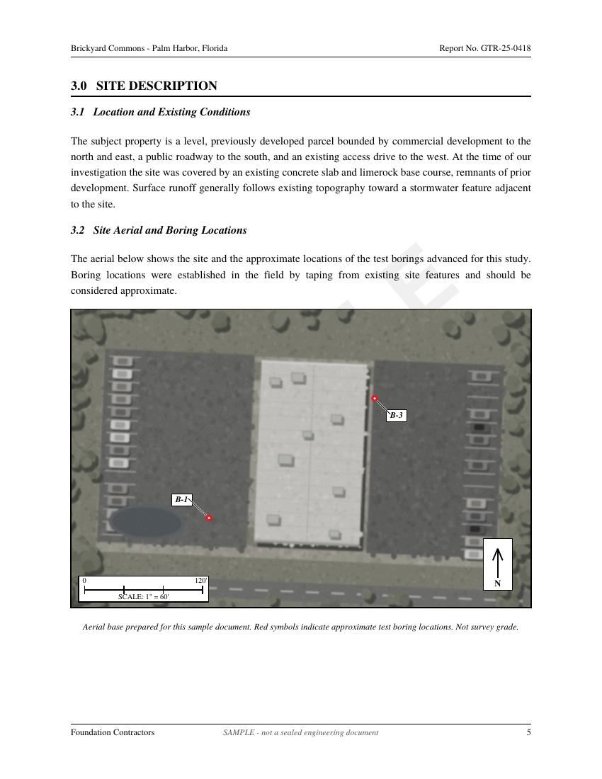 Sample geotechnical soil report page 5