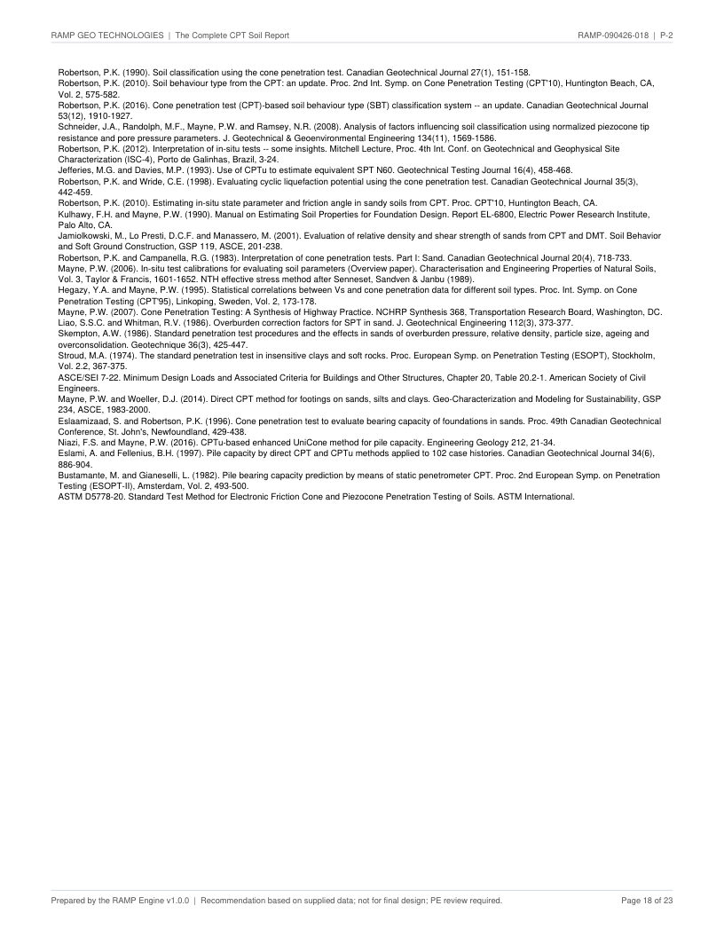 CPT soil report P-2 page 18
