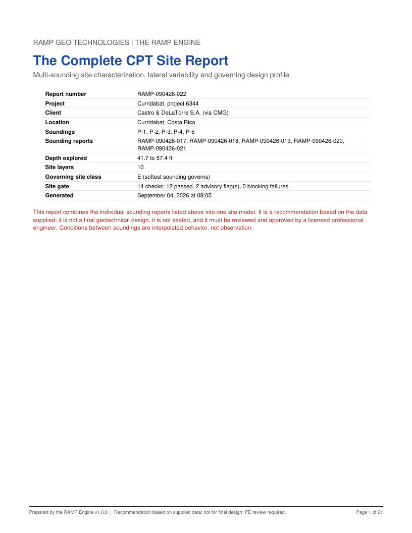 CPT site report page 1