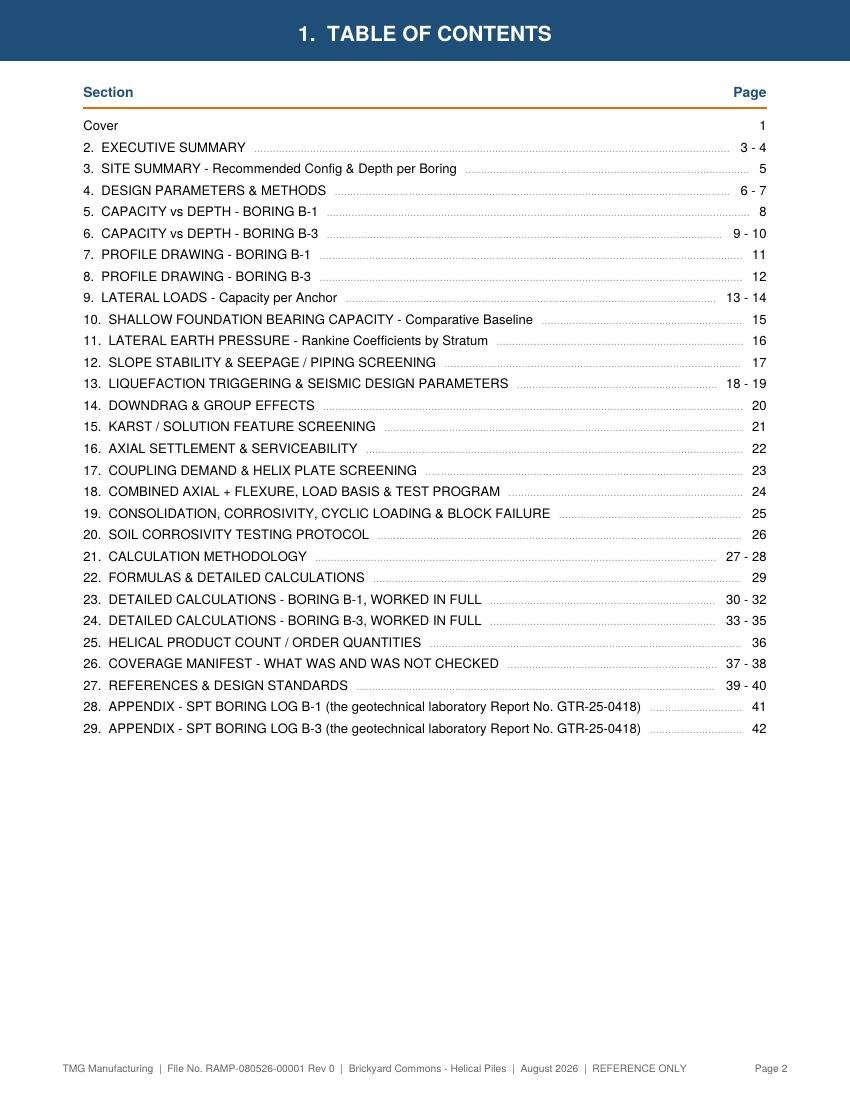 Sample report page 2
